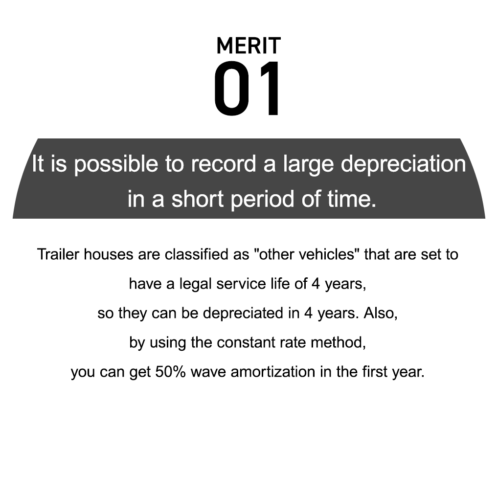 Large depreciation can be recorded in a short period of time