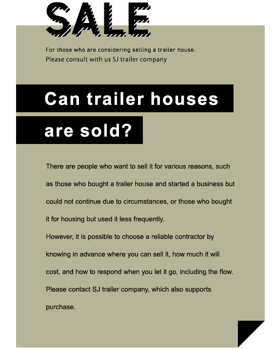 Can I sell my trailer house?
